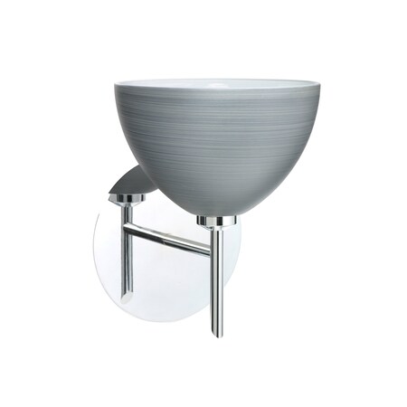 Besa Lighting Brella Mini Sconce, Titan, Chrome Finish, 1x40W Halogen 1SW-4679TN-CR